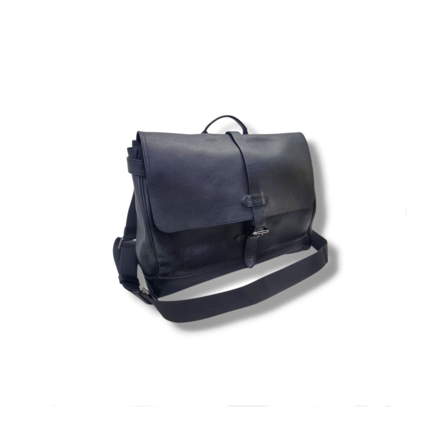 Coach Hudson Messenger Leather Bag Shw (Black)