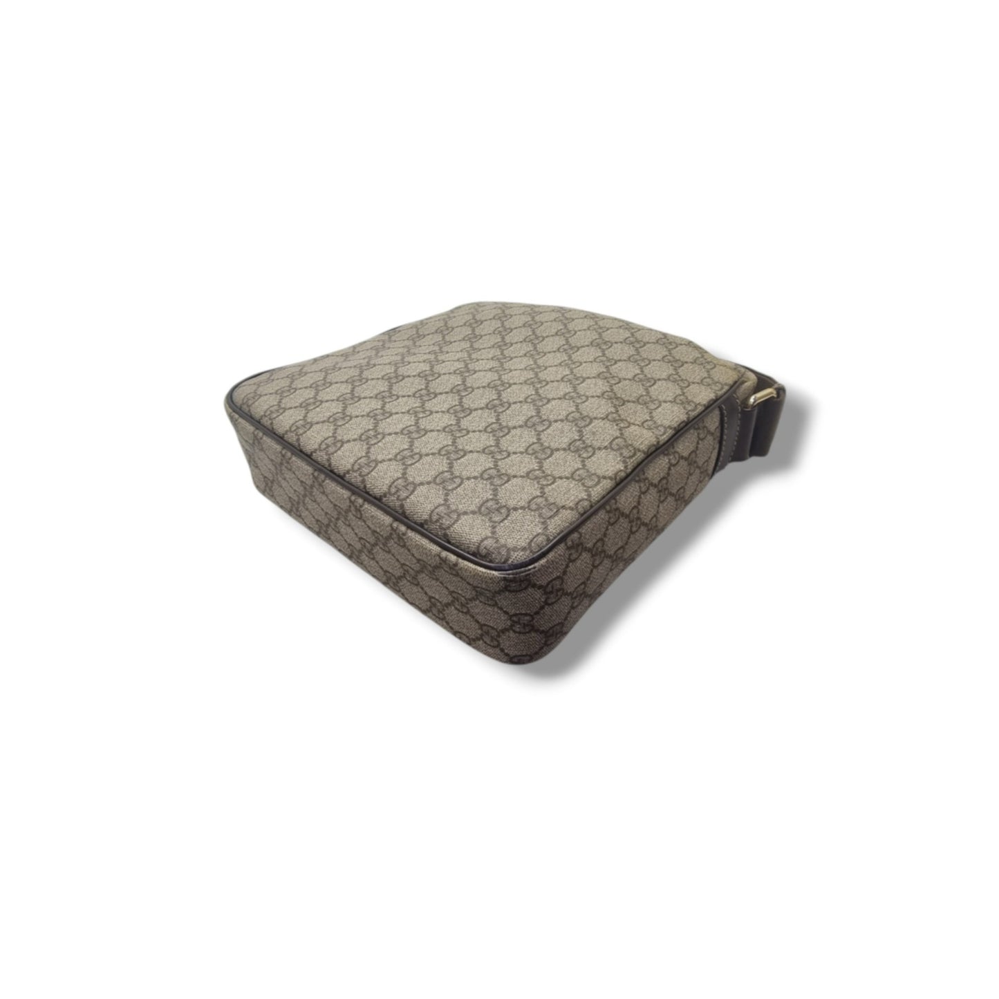 Gucci GG Supreme Canvas Messenger Bag Ghw (Beige/Brown)