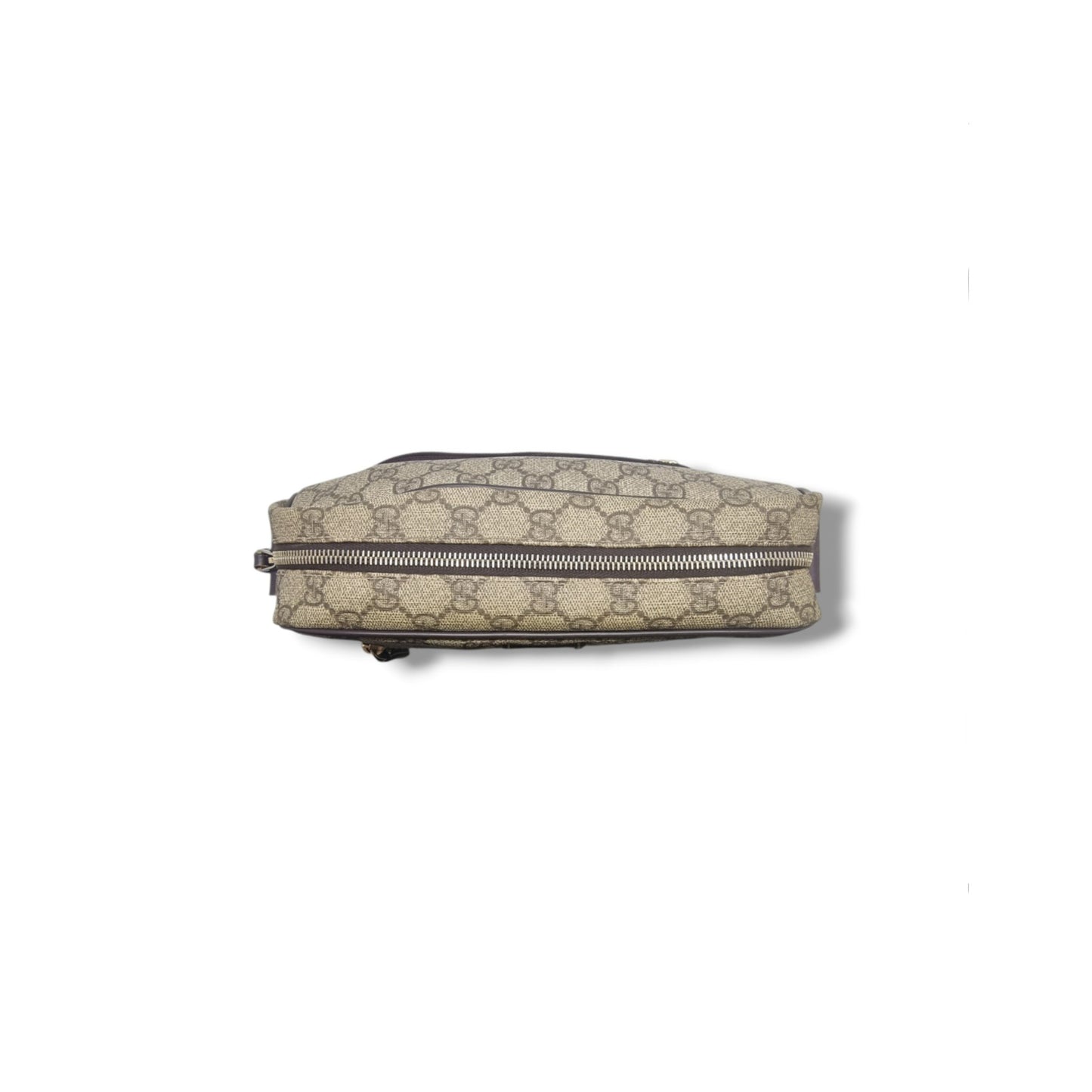 Gucci GG Supreme Canvas Messenger Bag Ghw (Beige/Brown)