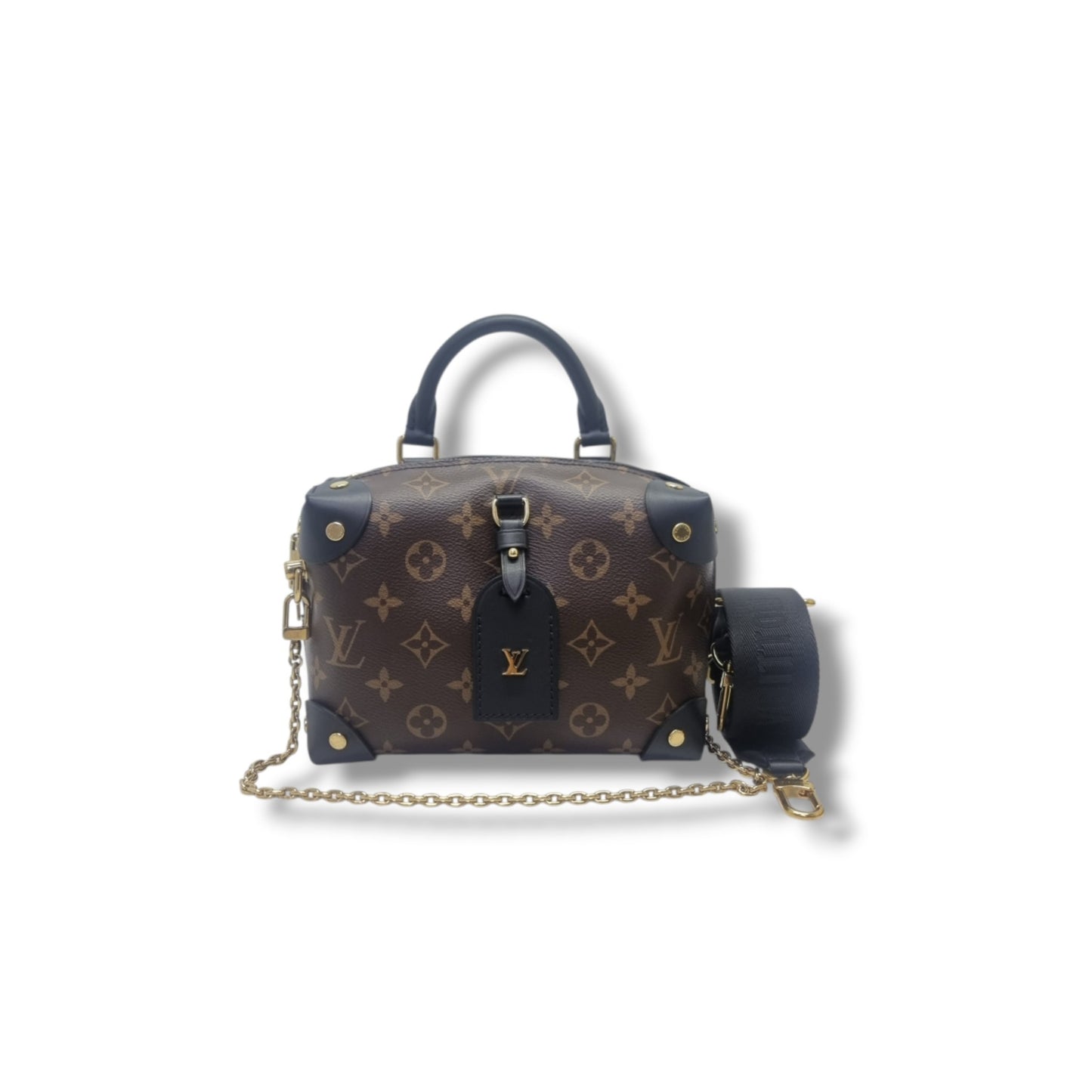 Louis Vuitton Petite Malle Souple Monogram Black Ghw
