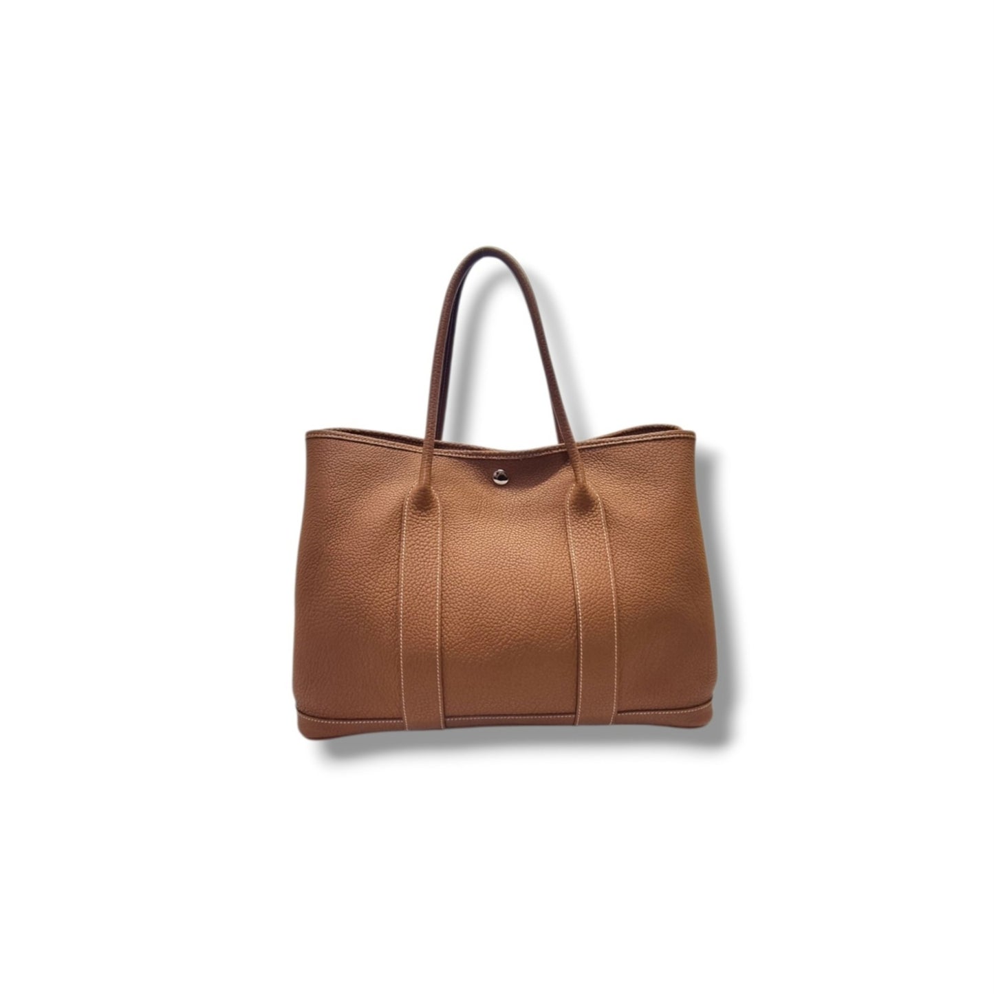 Hermes Garden Party 36 Negonda Pebbled Leather Phw (Tan)
