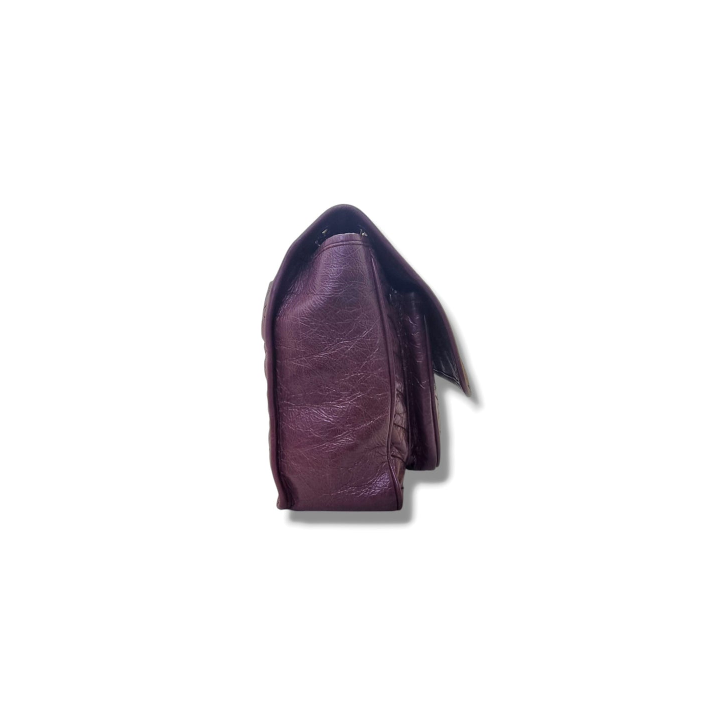 YSL Niki Large Calfskin Leather Bag Shw (Burgundy)