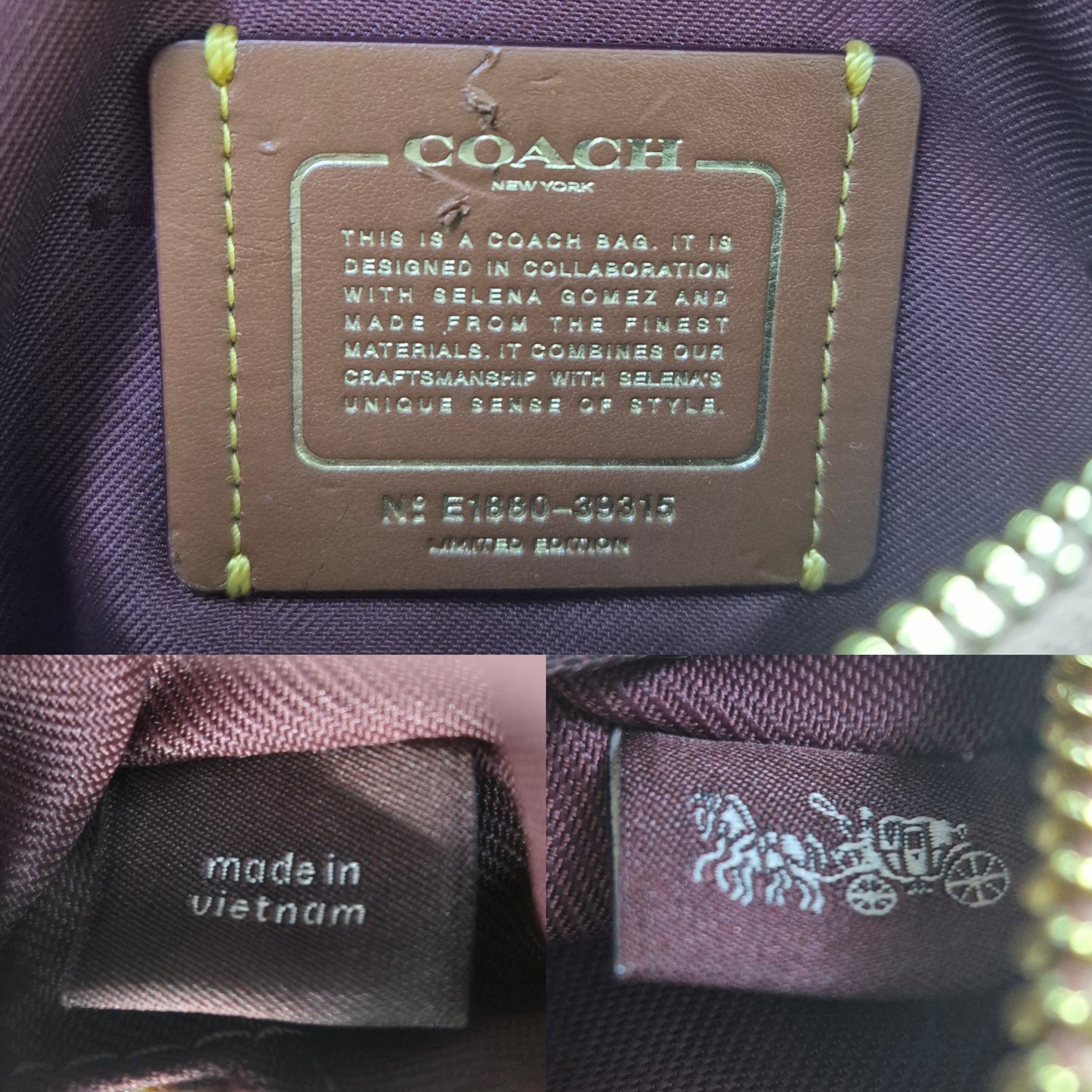 Coach Selena Soft Leather Waist Bag Ghw (Pink)