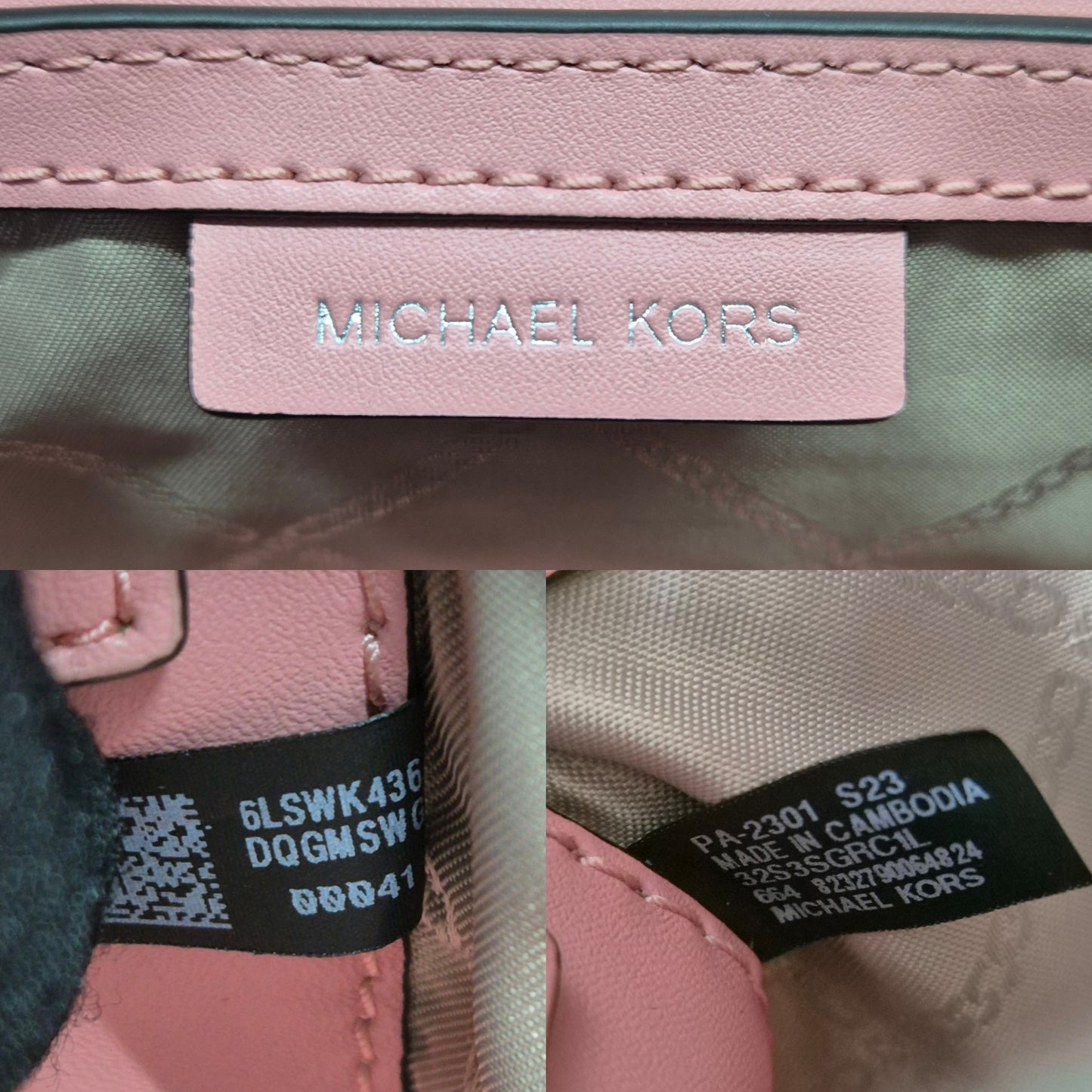Michael Kors Greenwich Extra Small Saffiano Leather Crossbody Shw (Pink)