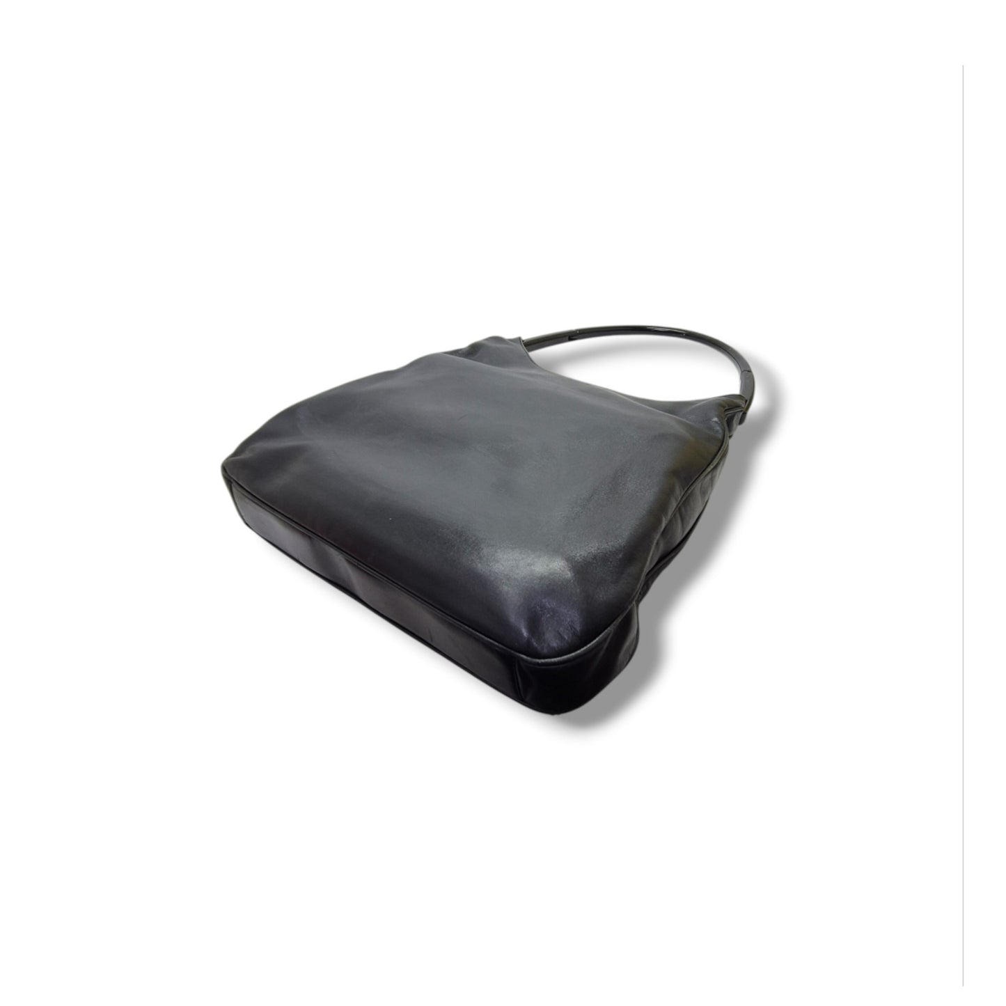 Prada Vintage Soft Leather Hobo Bag (Black)