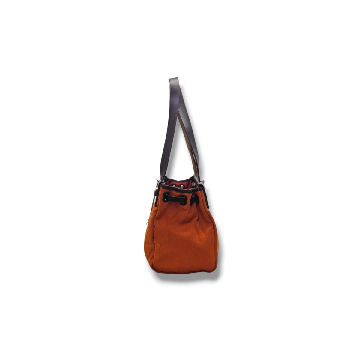 Hermes Herbag Cabas PM Canvas Shoulder Bag Ghw (Orange)