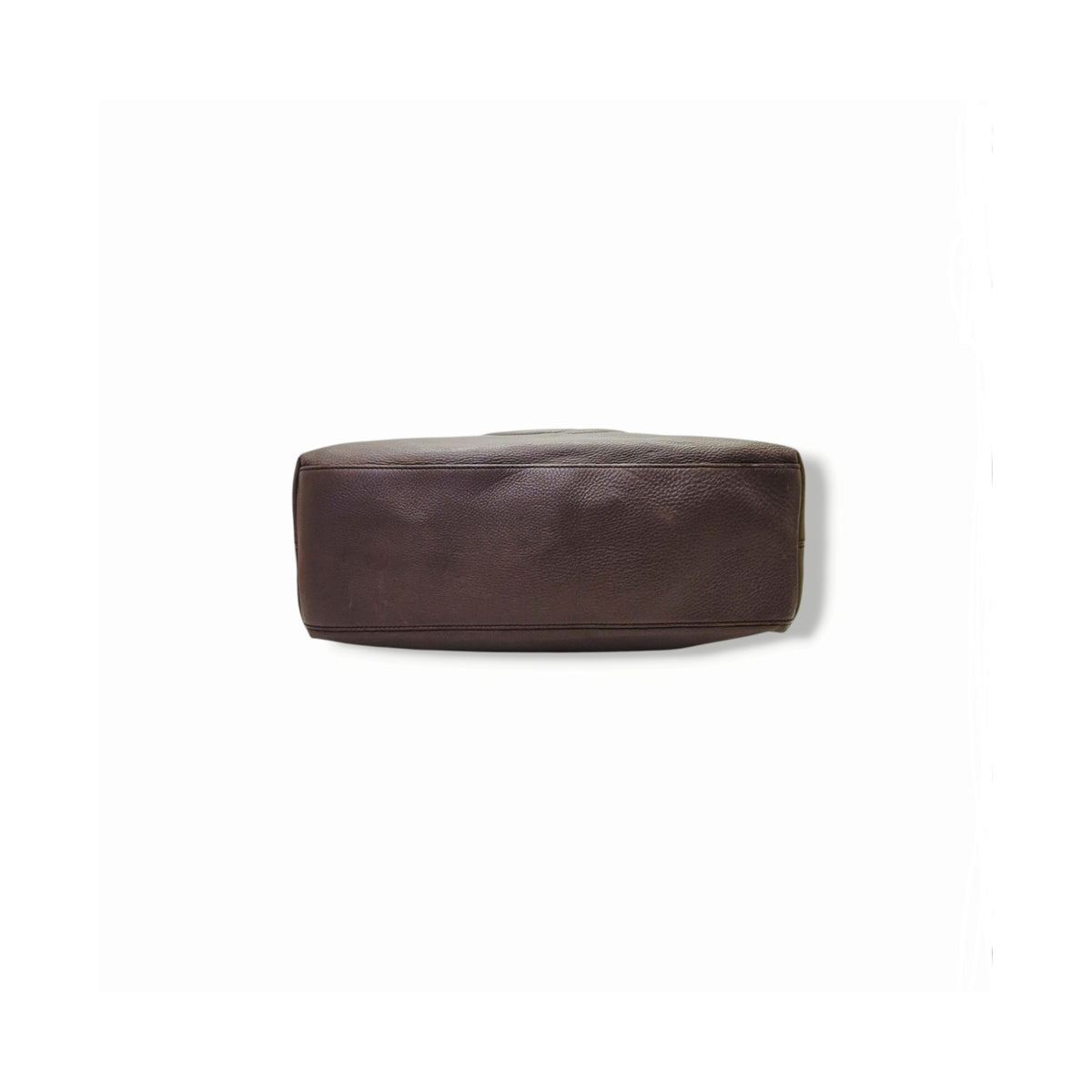 Gucci Soho GG Interlocking Leather Shoulder Bag Ghw (Brown)
