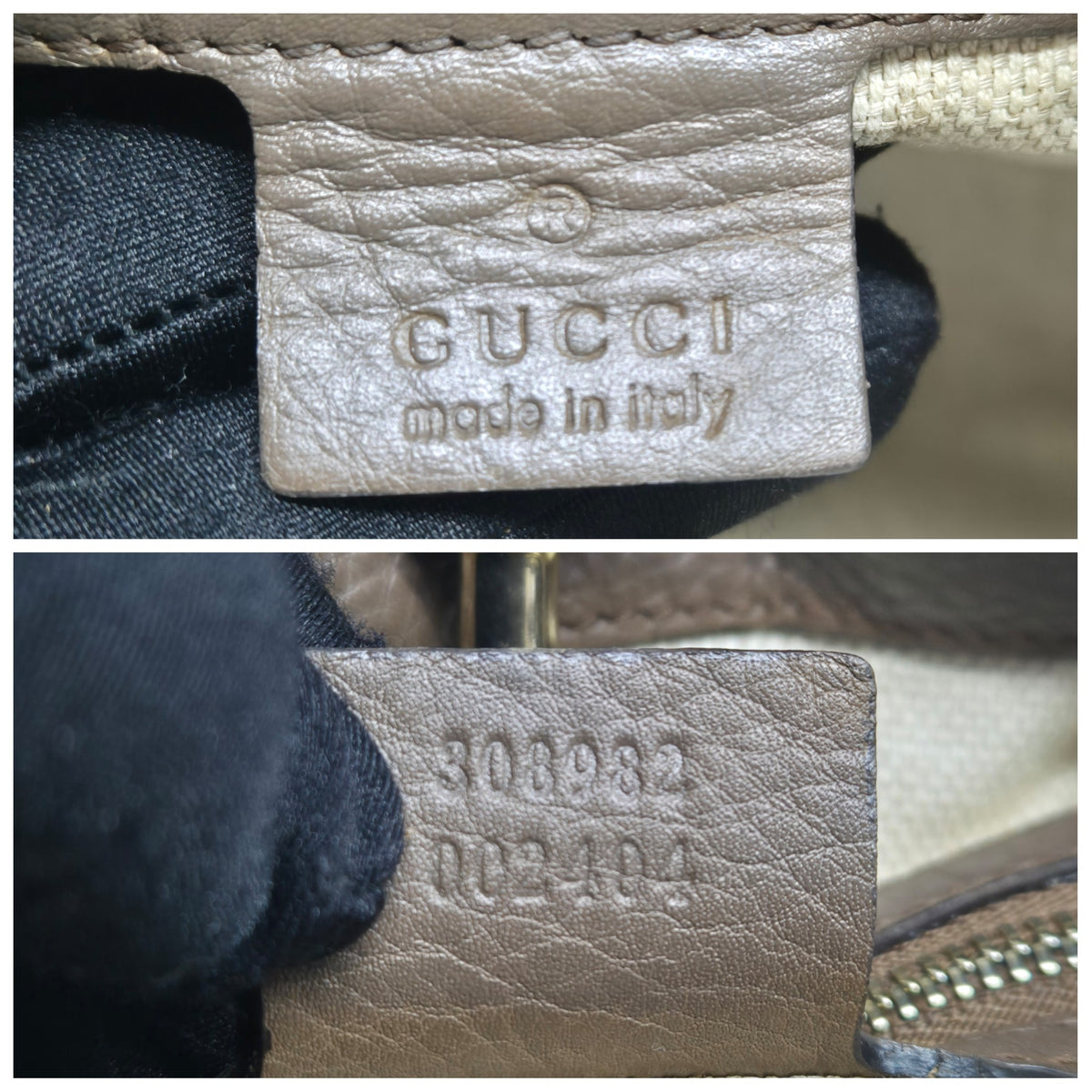 Gucci Soho GG Interlocking Leather Shoulder Bag Ghw (Brown)