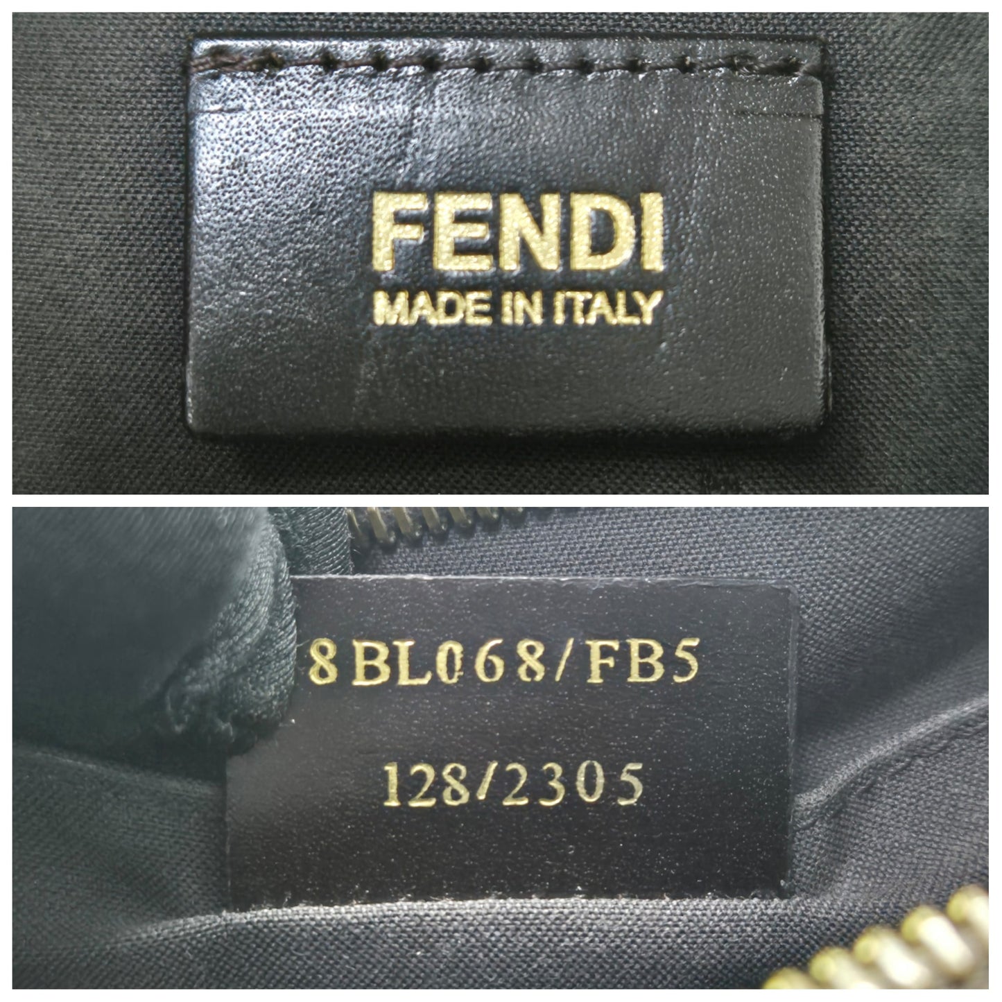 Fendi Zucchino Spalmati Canvas Forever Boston Bag Ghw (Monogram FF Brown)
