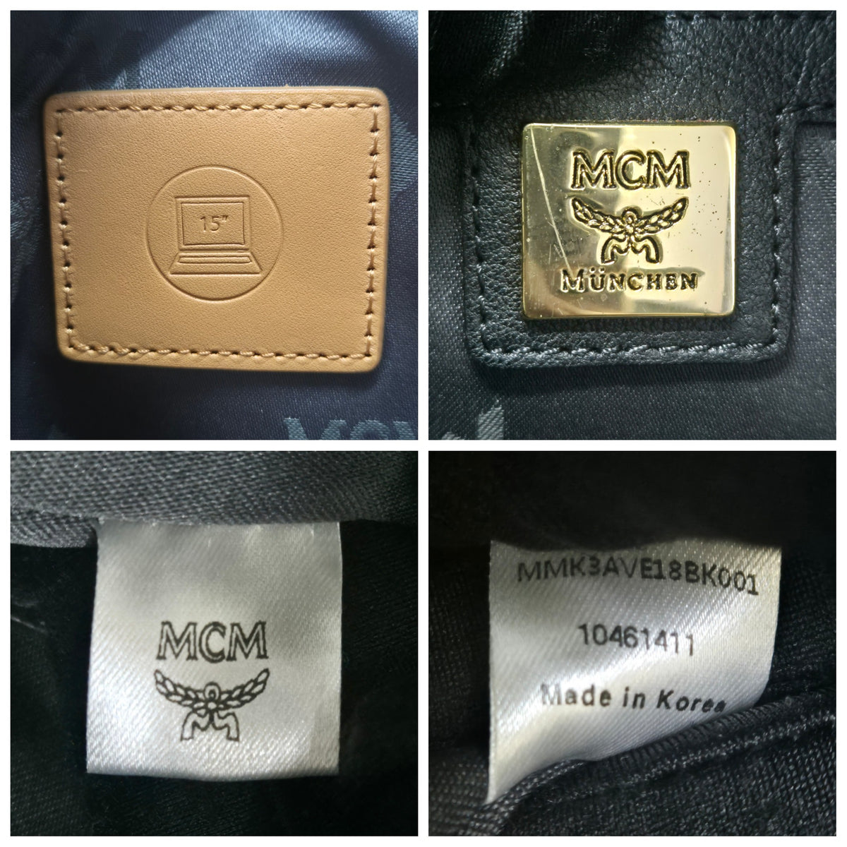 MCM Visetos Stack Studded Leather Backpack Ghw/Shw (Black)