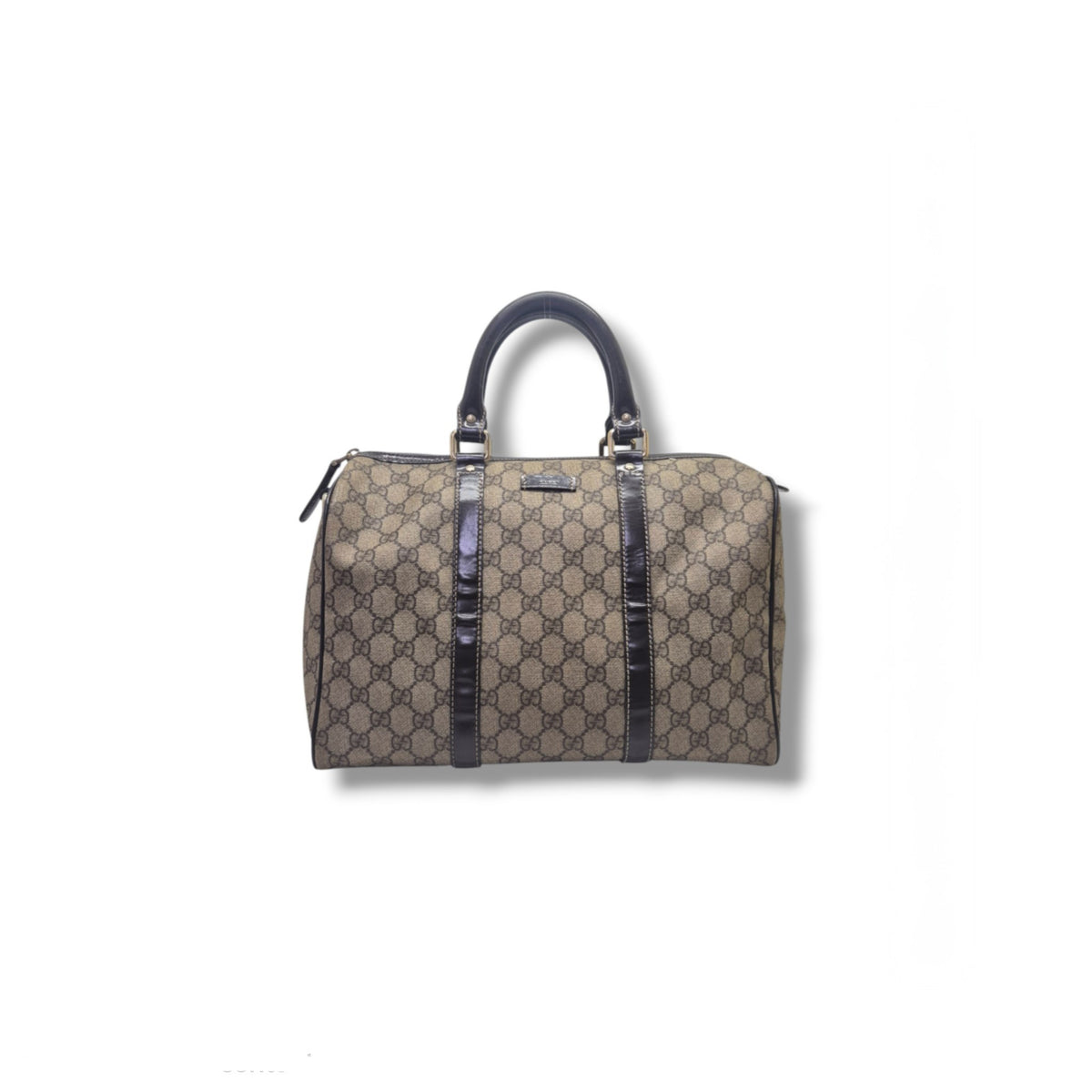 Gucci GG Joy Canvas Boston Bag Ghw (Beige/Brown)