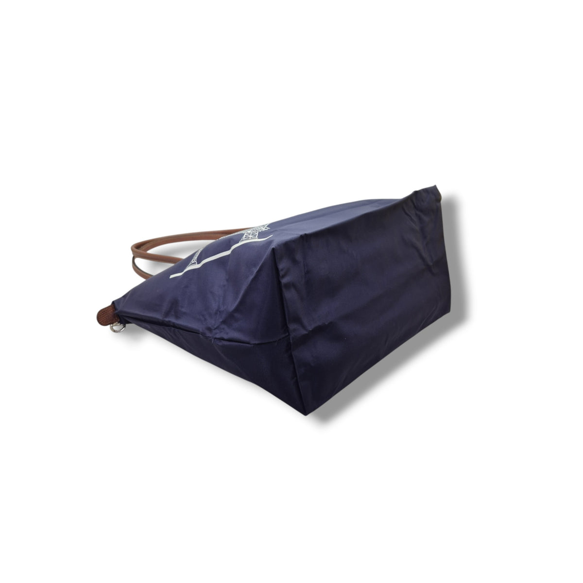 Longchamp Le Pliage LH Large Eiffel Tower Print Polyamide Canvas Shw (Navy Blue)