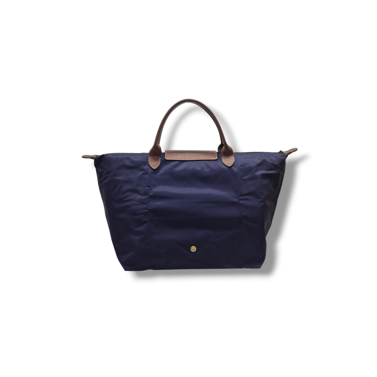 Longchamp Le Pliage SH Medium Polyamide Canvas Ghw (Navy Blue)