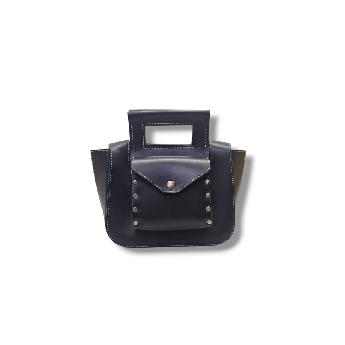 Celine Small Square Leather Bag Shw (Black)