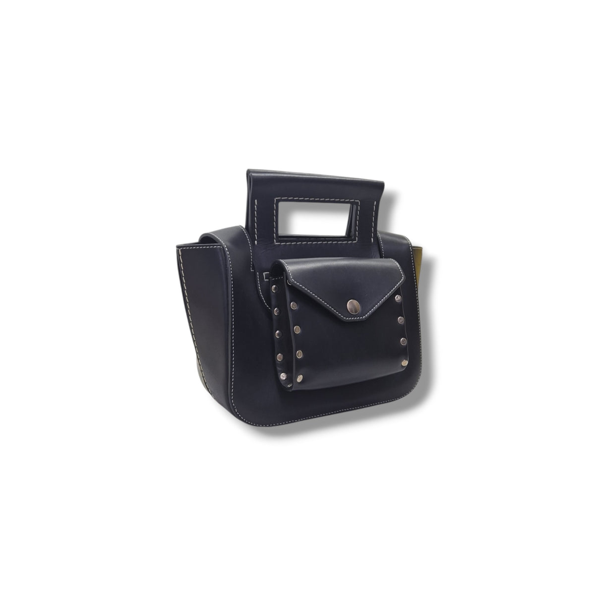 Celine Small Square Leather Bag Shw (Black)