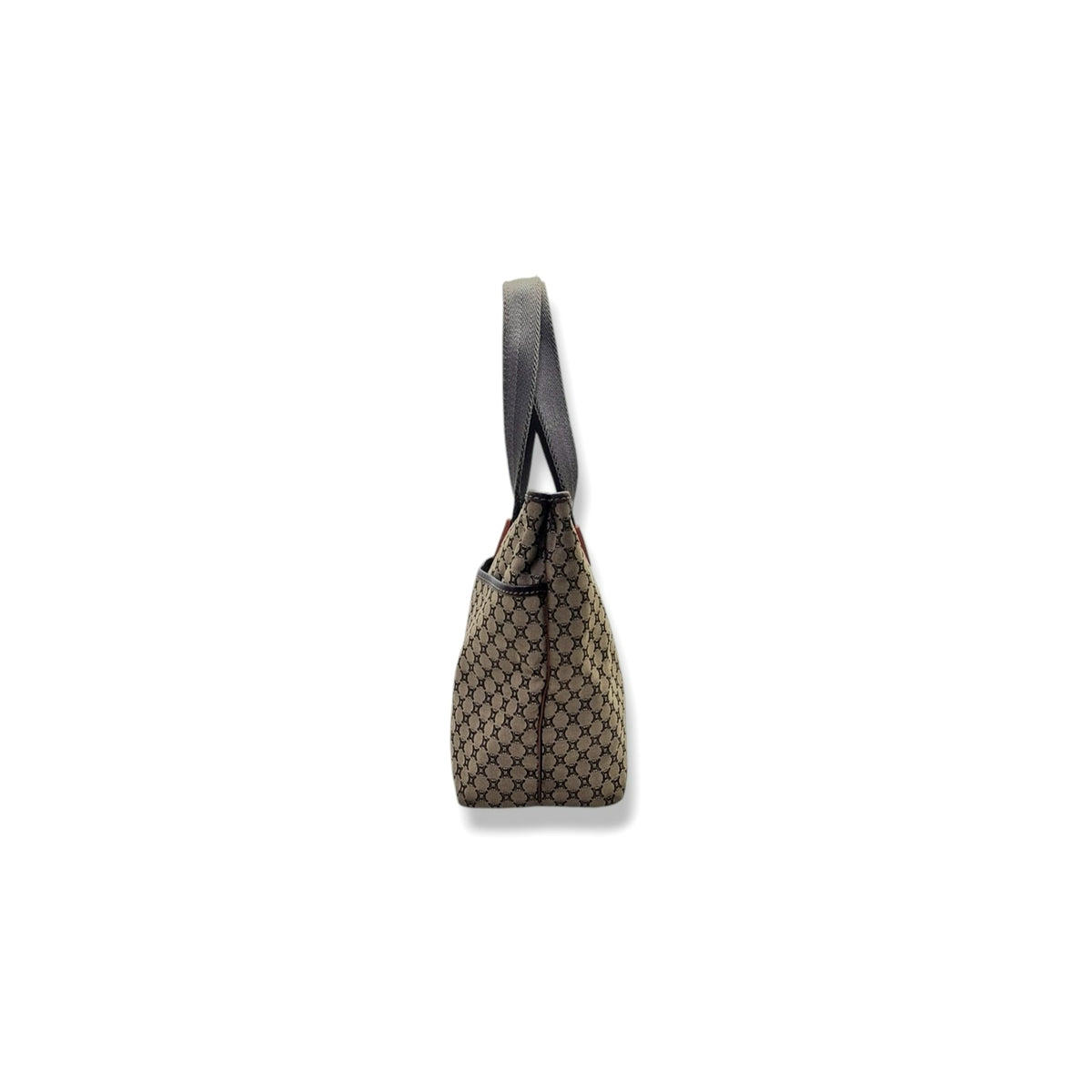 Celine Macadam Canvas Shoulder Bag Ghw (Brown)