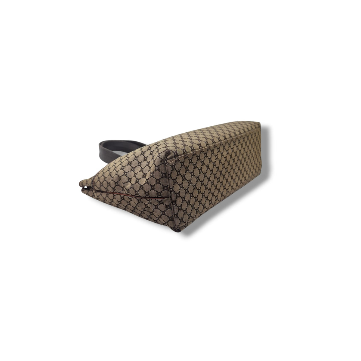 Celine Macadam Canvas Shoulder Bag Ghw (Brown)