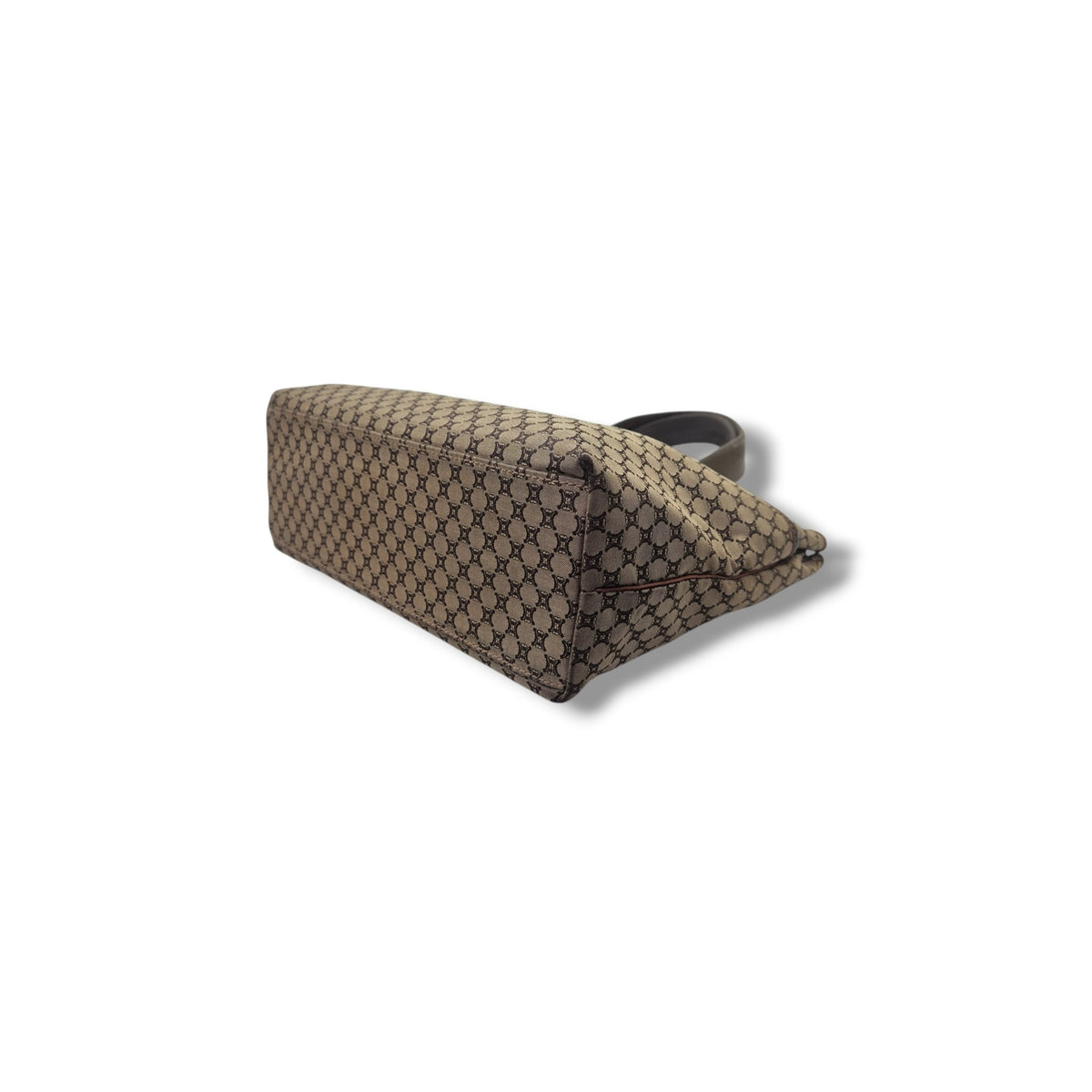 Celine Macadam Canvas Shoulder Bag Ghw (Brown)