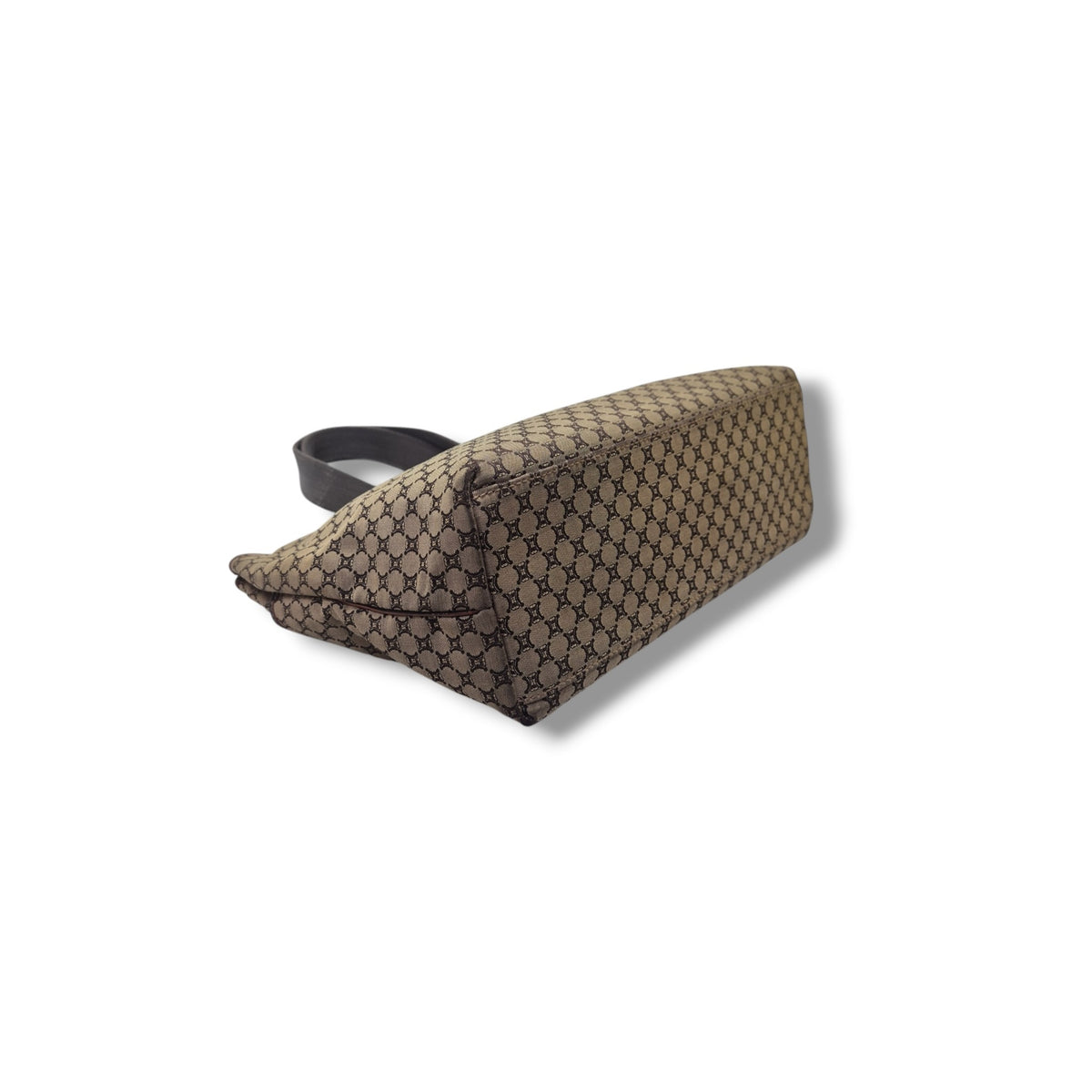 Celine Macadam Canvas Shoulder Bag Ghw (Brown)