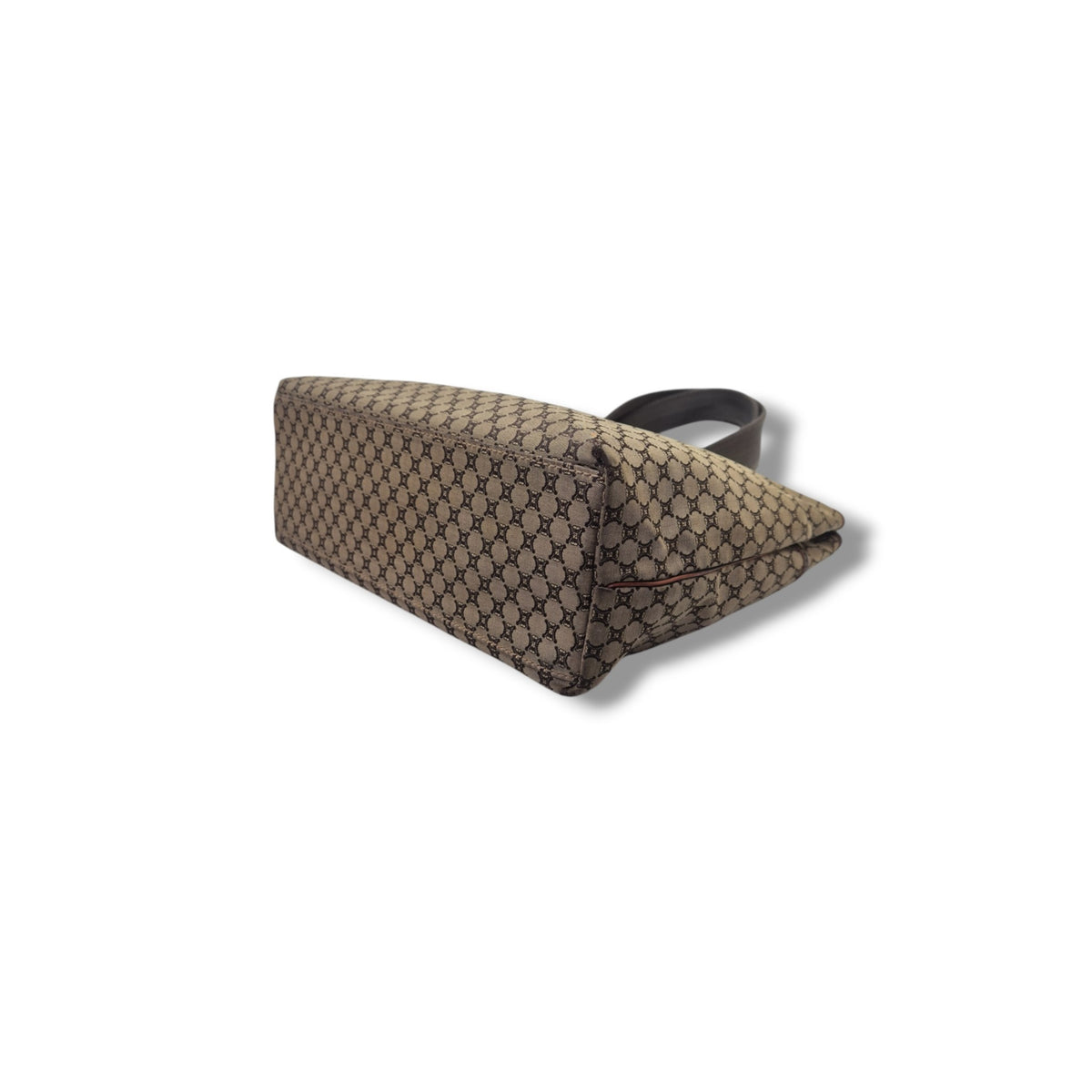 Celine Macadam Canvas Shoulder Bag Ghw (Brown)
