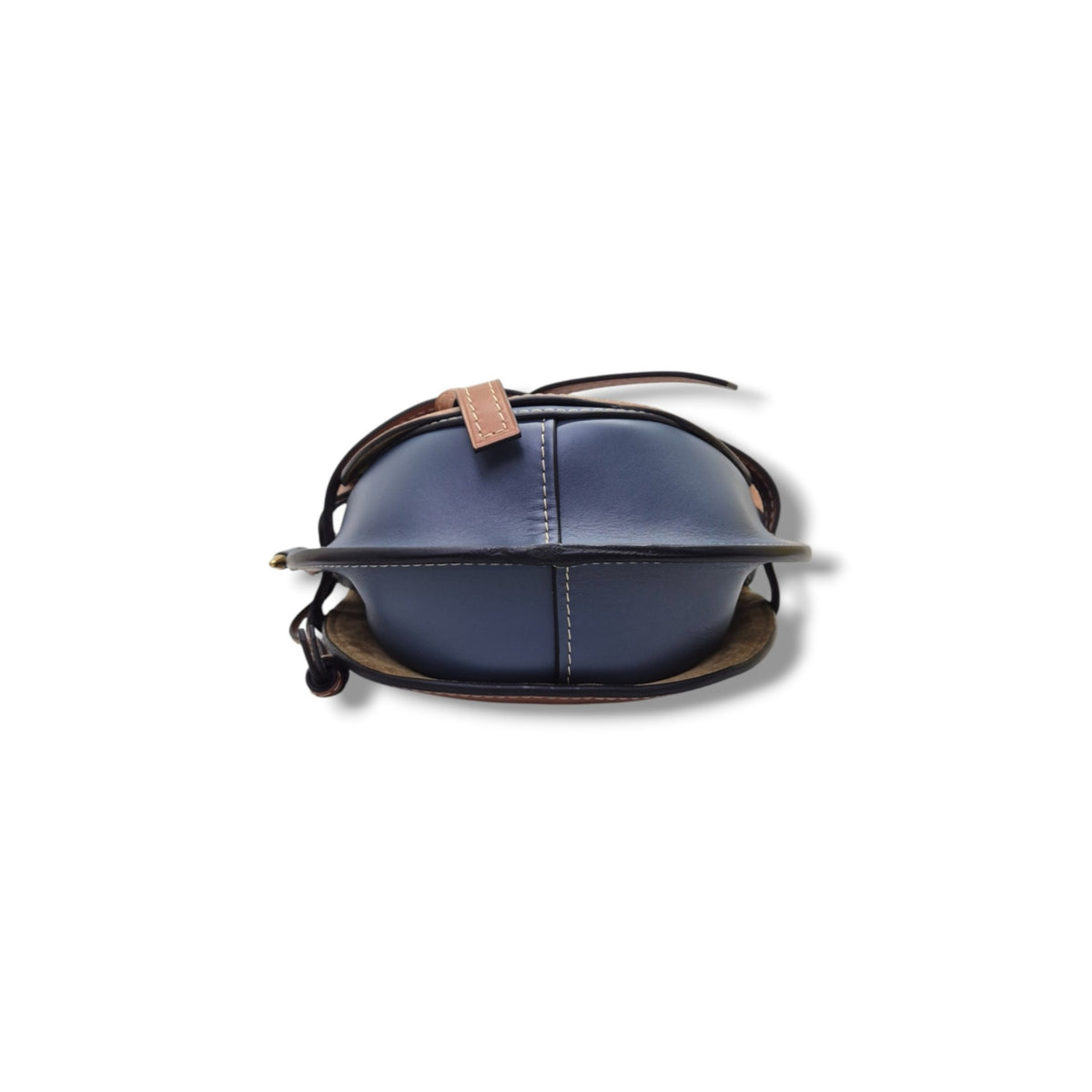 Loewe Gate Bag Leather Small Ghw (Brown/Blue)
