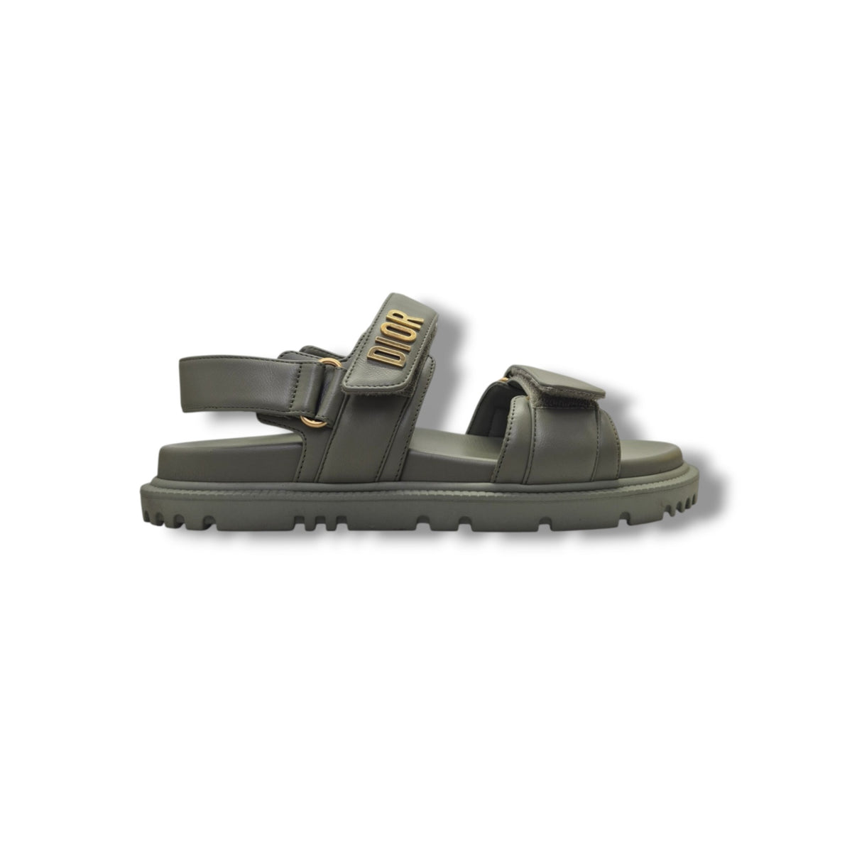 Christian Dior Dioract Lambskin Sandal Ghw (Pastel Peyote Green)