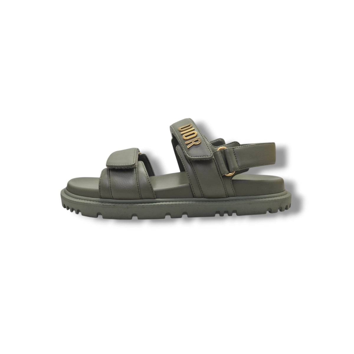 Christian Dior Dioract Lambskin Sandal Ghw (Pastel Peyote Green)