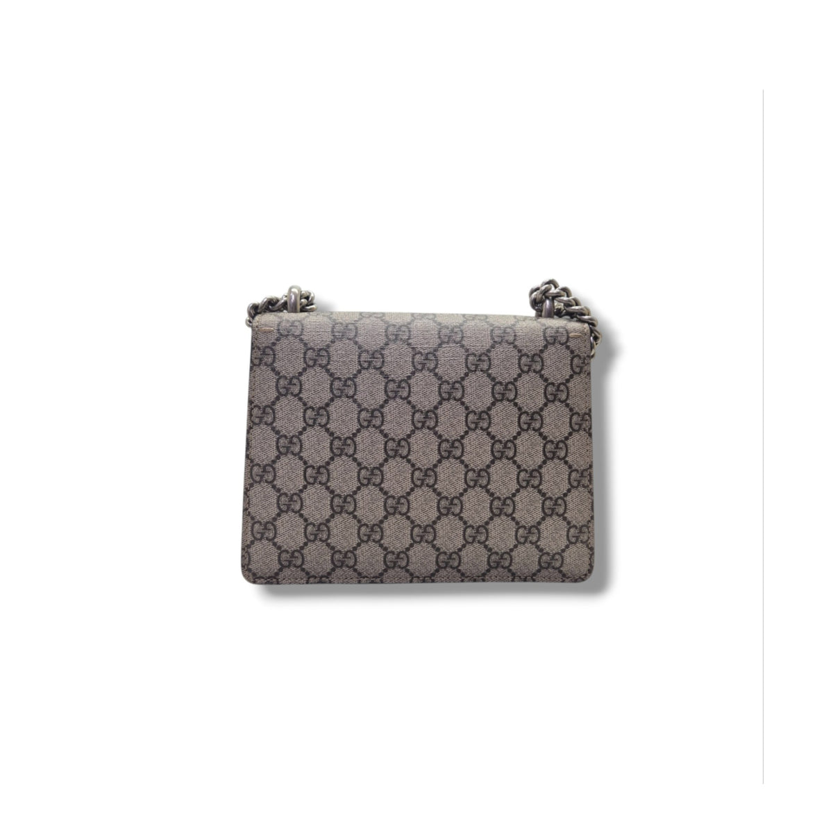Gucci GG Supreme Dionysus Small Leather Crossbody Shw (Beige/Brown)