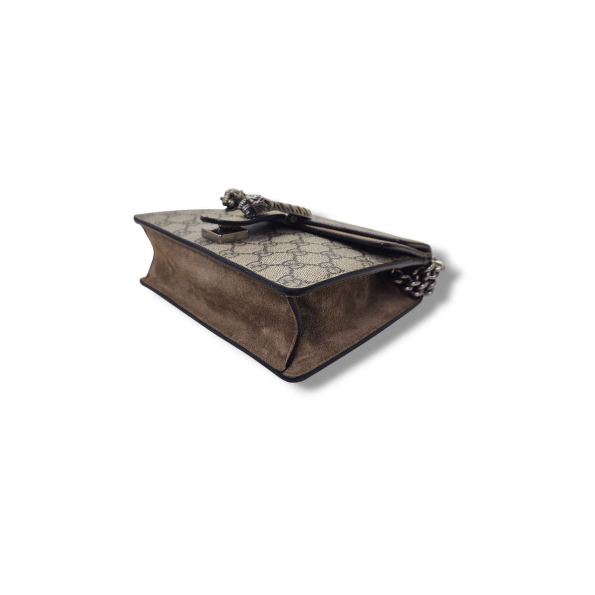 Gucci GG Supreme Dionysus Small Leather Crossbody Shw (Beige/Brown)
