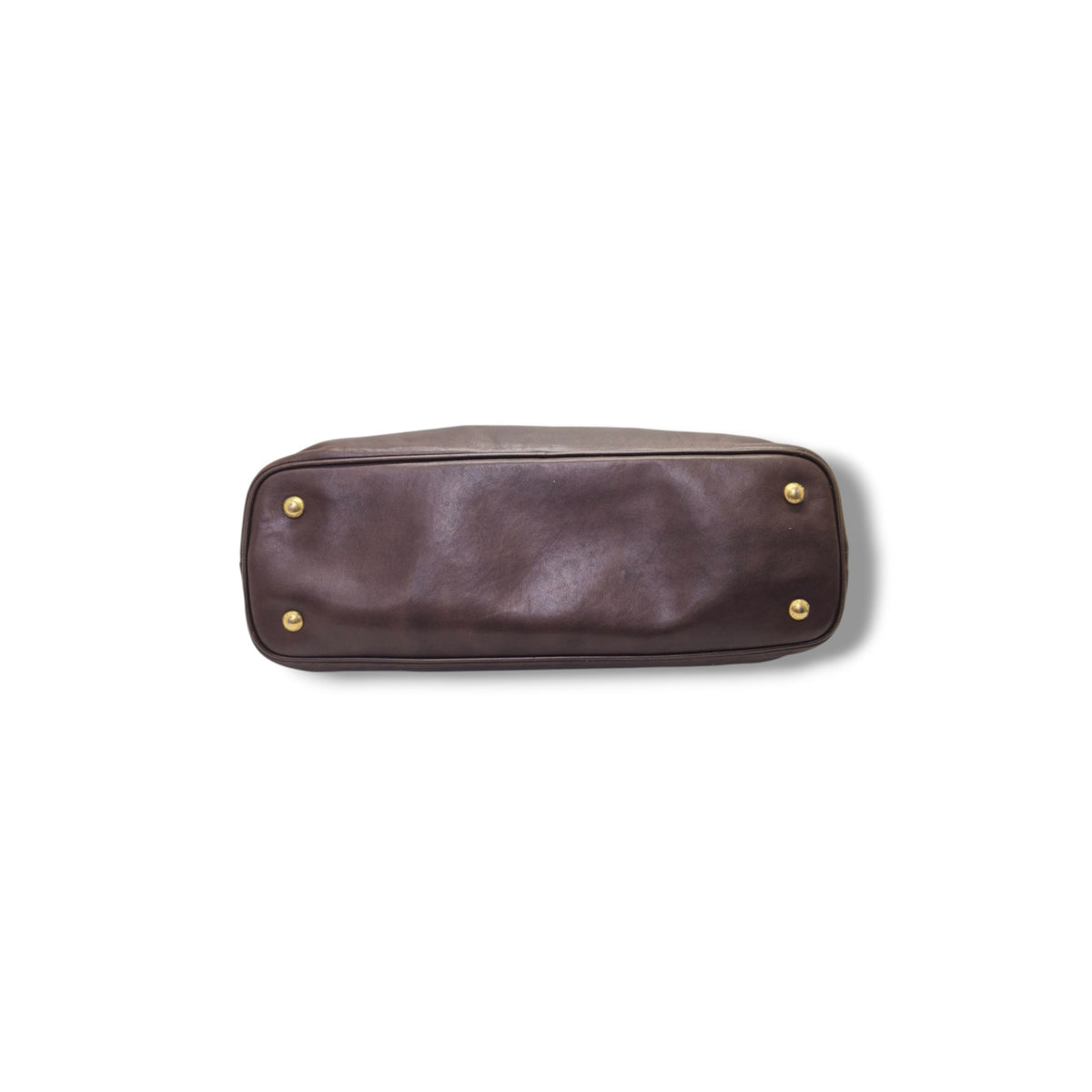 Prada Rubino Soft Calf Hinge Frame Tote bag Ghw (Brown)