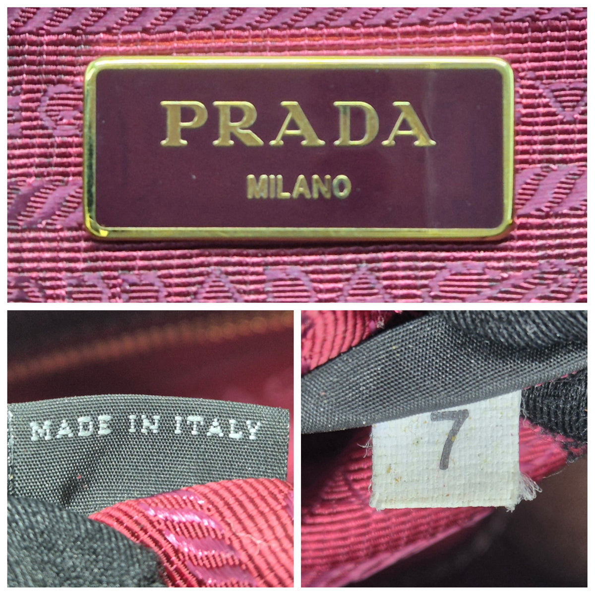 Prada Rubino Soft Calf Hinge Frame Tote bag Ghw (Brown)