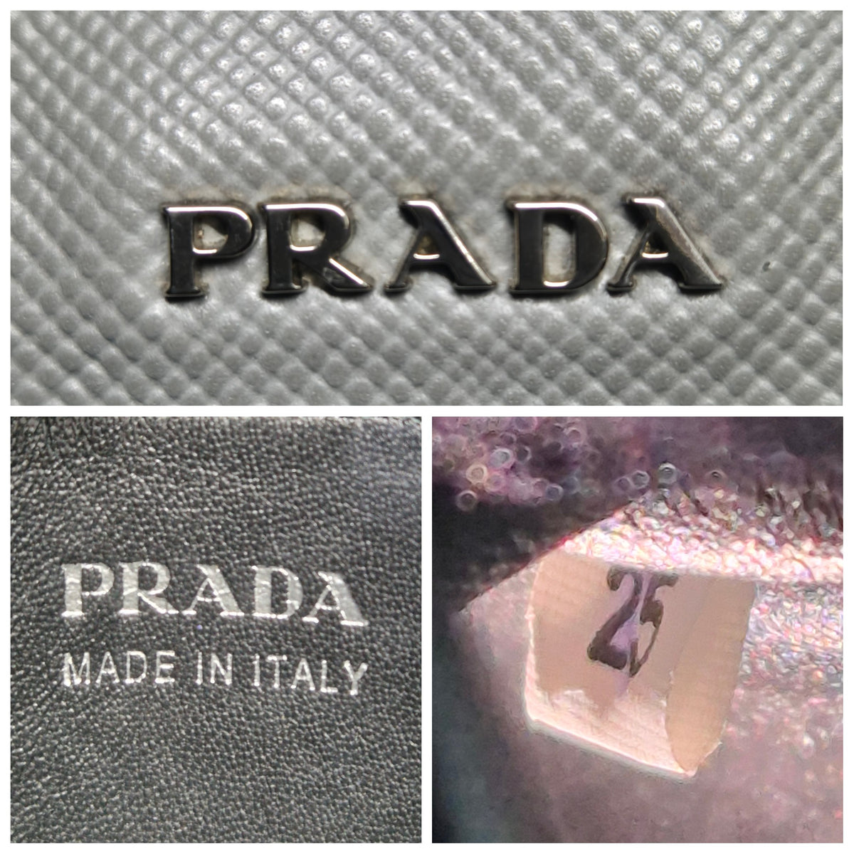 Prada Saffiano Cuir Leather Tote Shw (Grey)