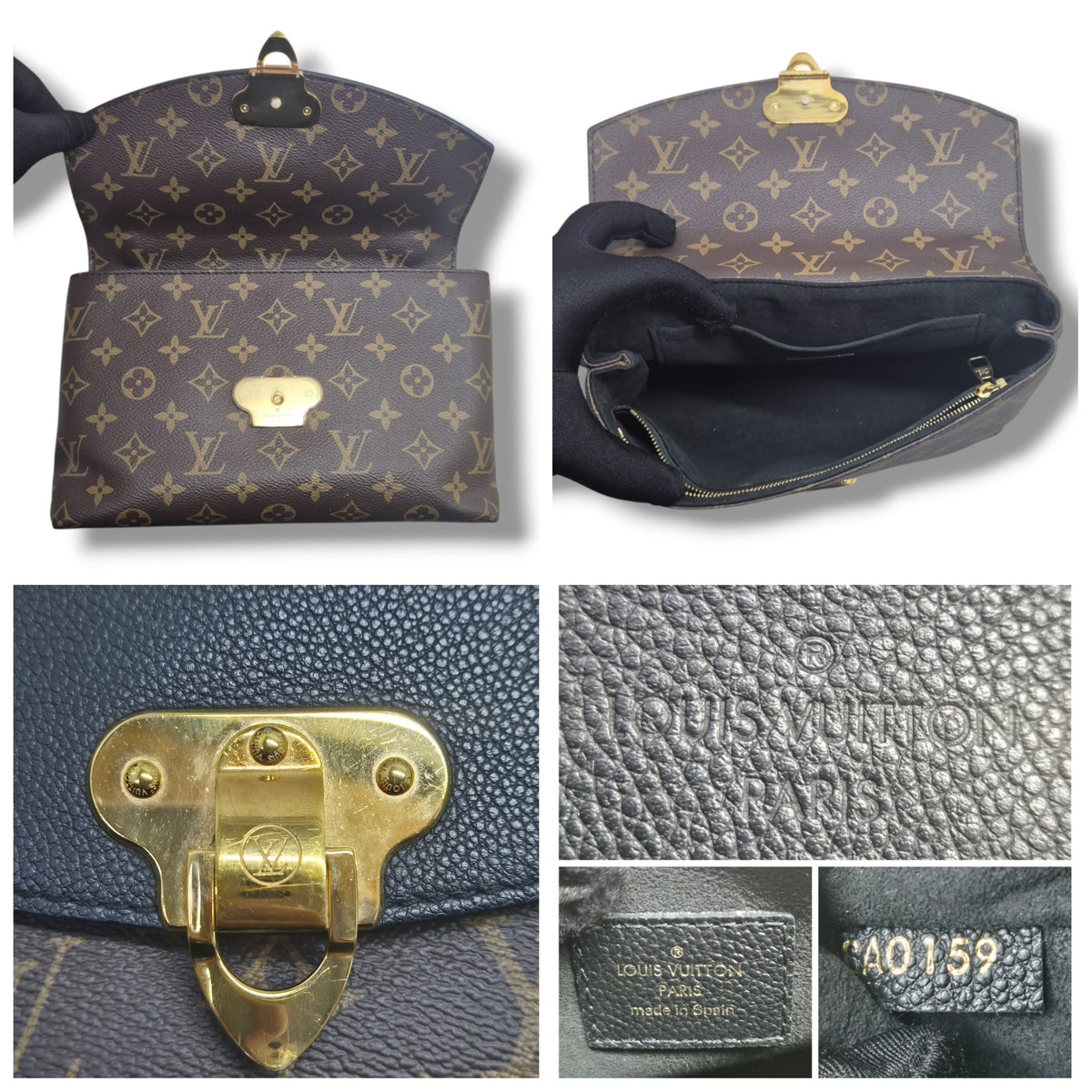 Louis Vuitton	Saint Placide Monogram Black Ghw
