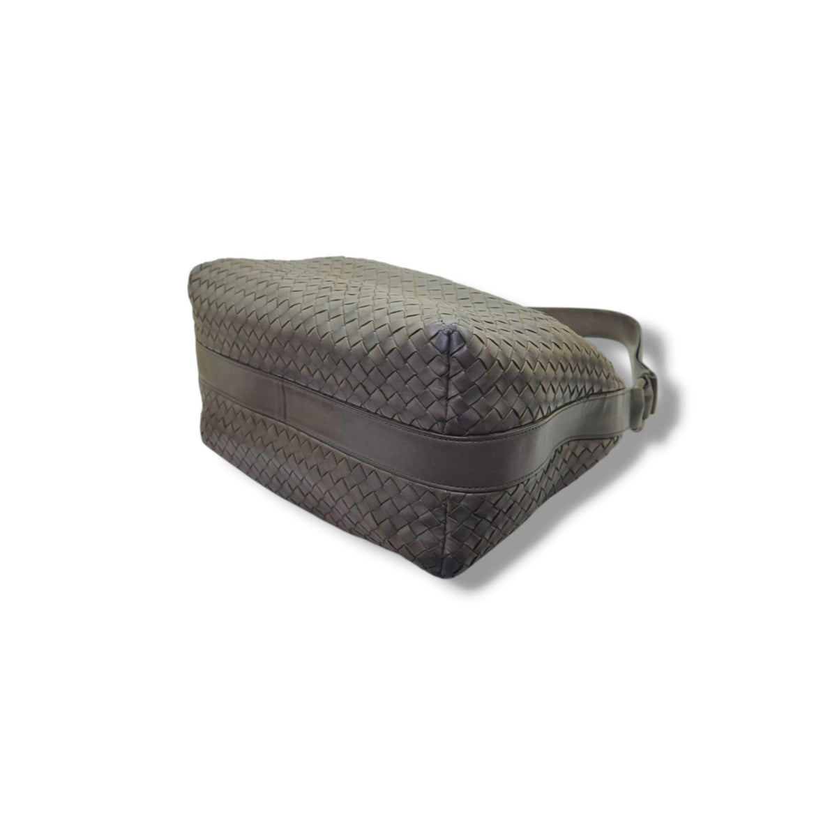Bottega Veneta Intrecciato Leather Hobo Shoulder Bag (Olive)