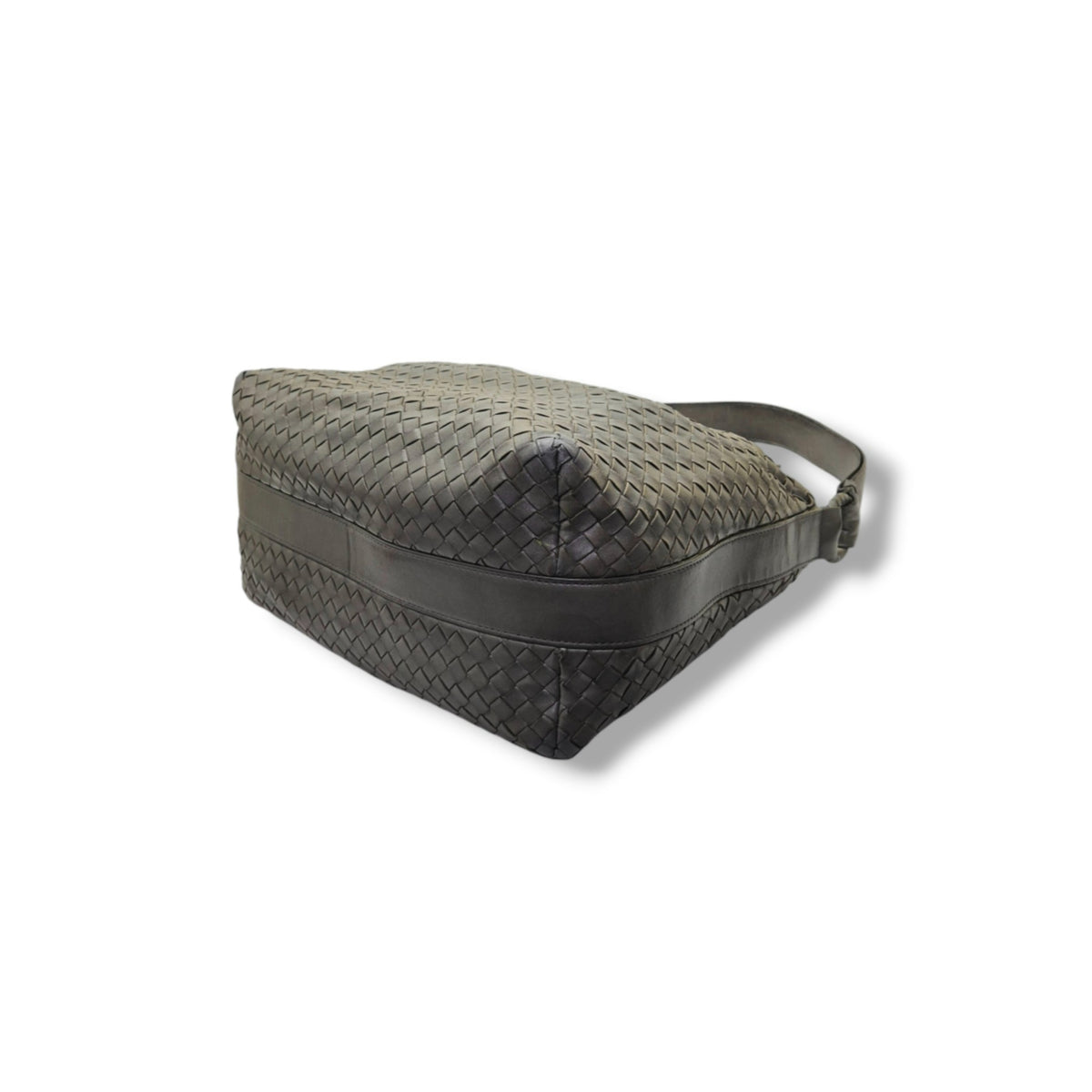 Bottega Veneta Intrecciato Leather Hobo Shoulder Bag (Olive)