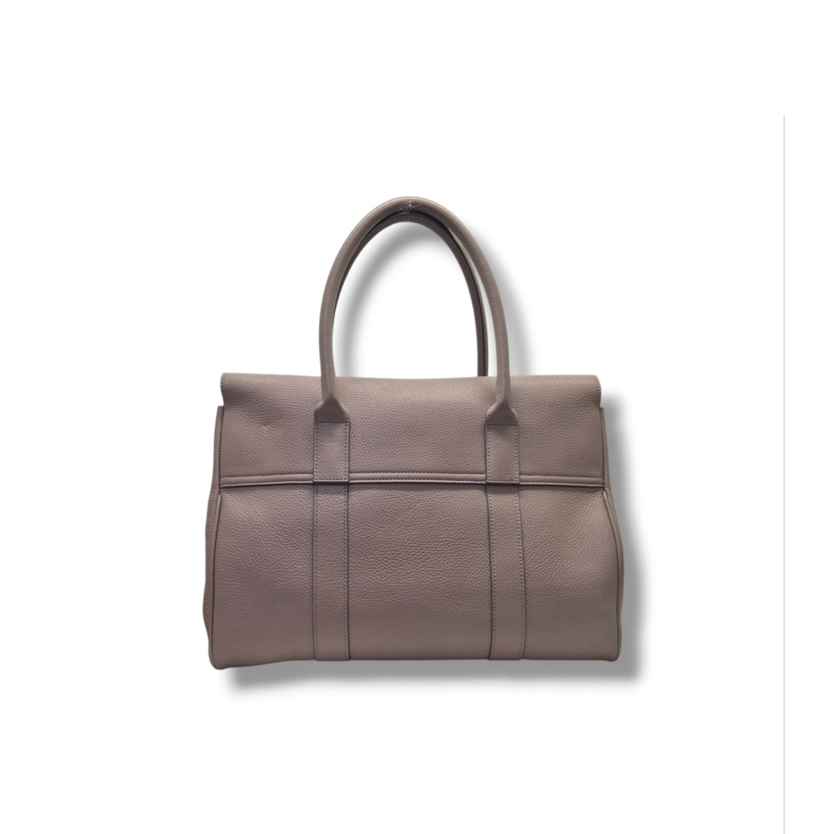 Mulberry Bayswater Pebbled Leather Shoulder Bag Shw (Beige)