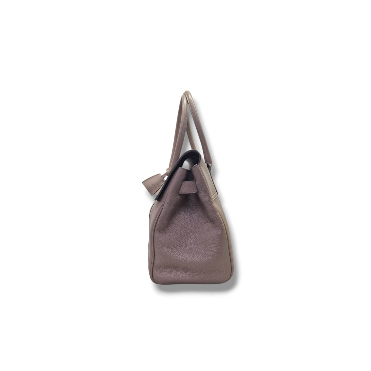 Mulberry Bayswater Pebbled Leather Shoulder Bag Shw (Beige)