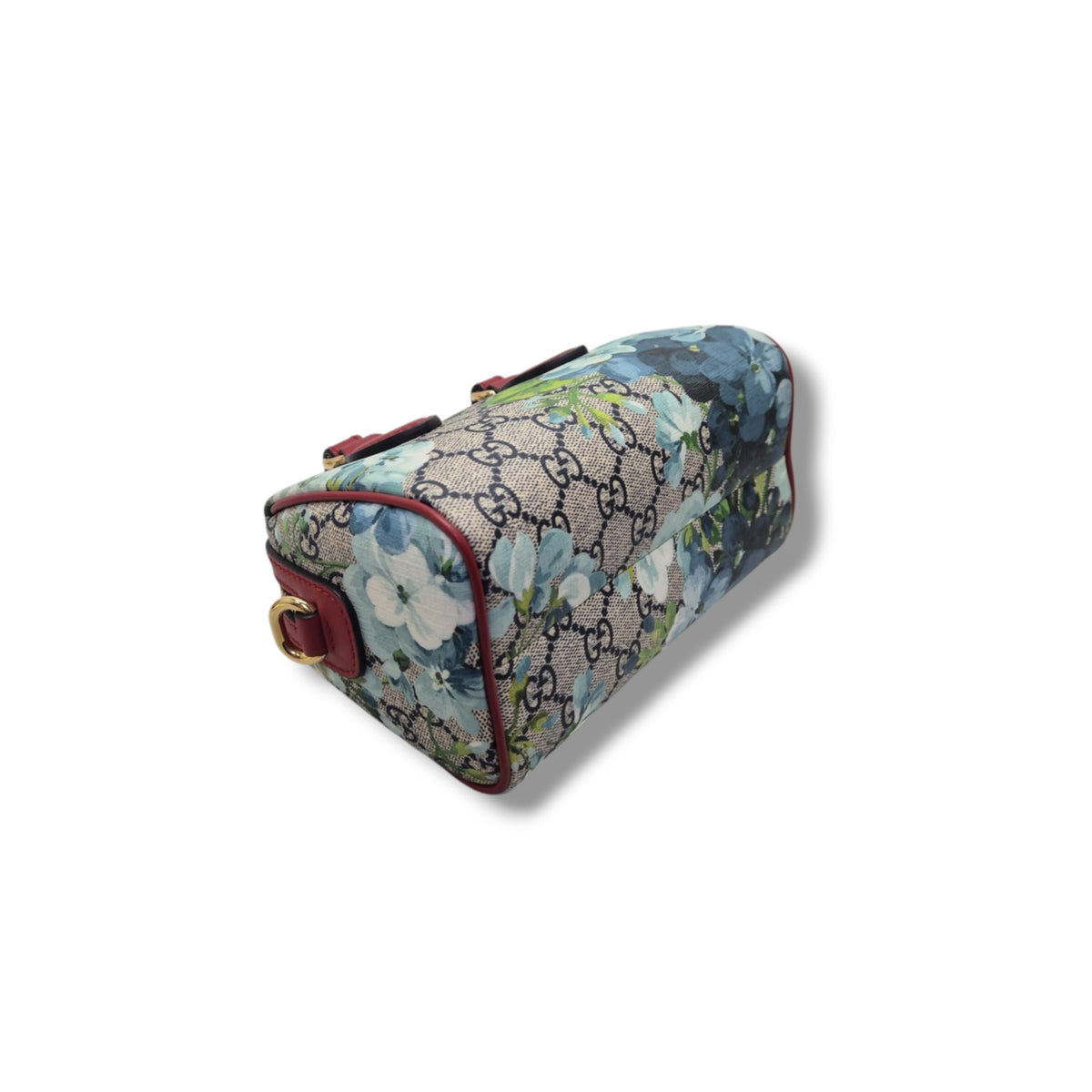 Gucci GG Mini Supreme Canvas Blooms Boston Bag Ghw (Multicolour Floral)