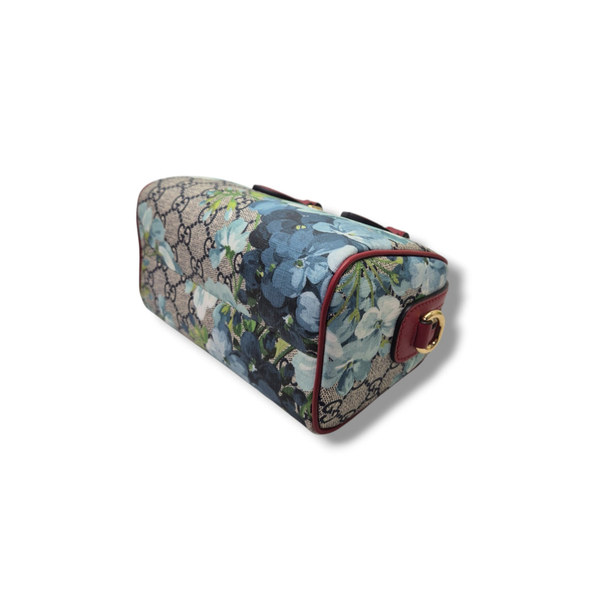 Gucci GG Mini Supreme Canvas Blooms Boston Bag Ghw (Multicolour Floral)