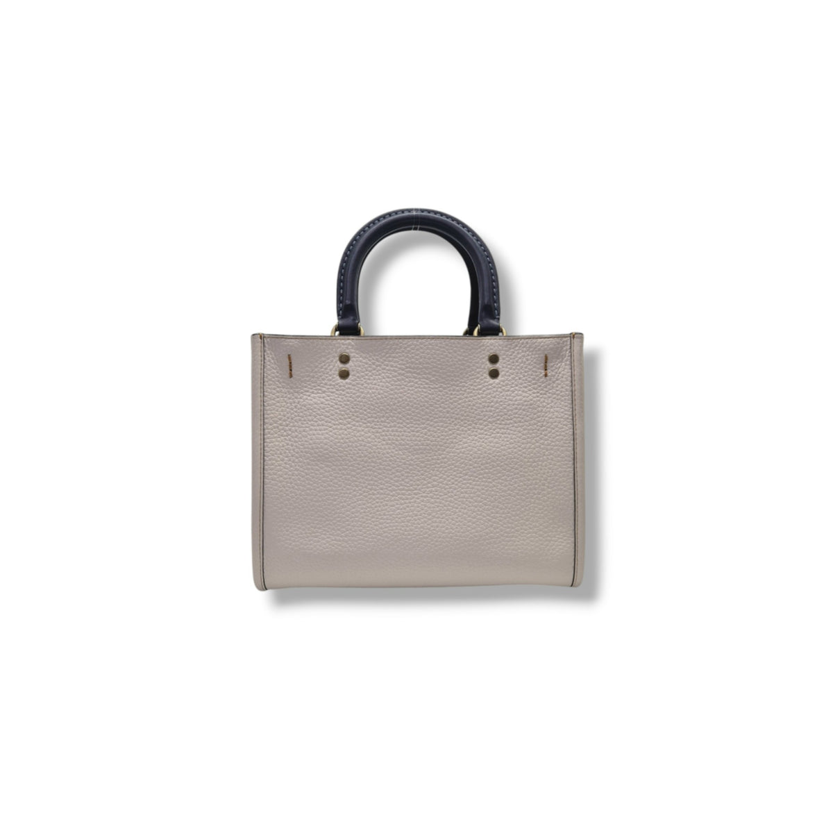 Coach X Disney Rogue 25 Mickey Mouse Pebbled Leather Tote Bag Ghw (White/Blue/Brown)