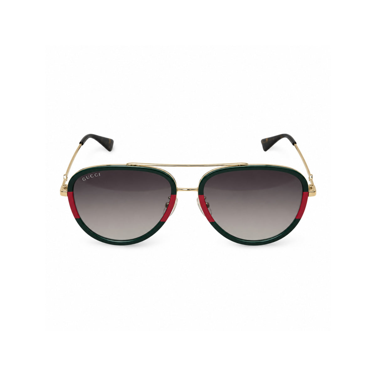 Gucci Sunglasses Web Aviator Ghw (Green/Red)
