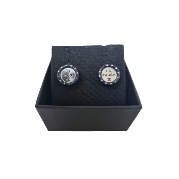 Chanel Earrings La Paula Clip On Shw (Navy Blue)