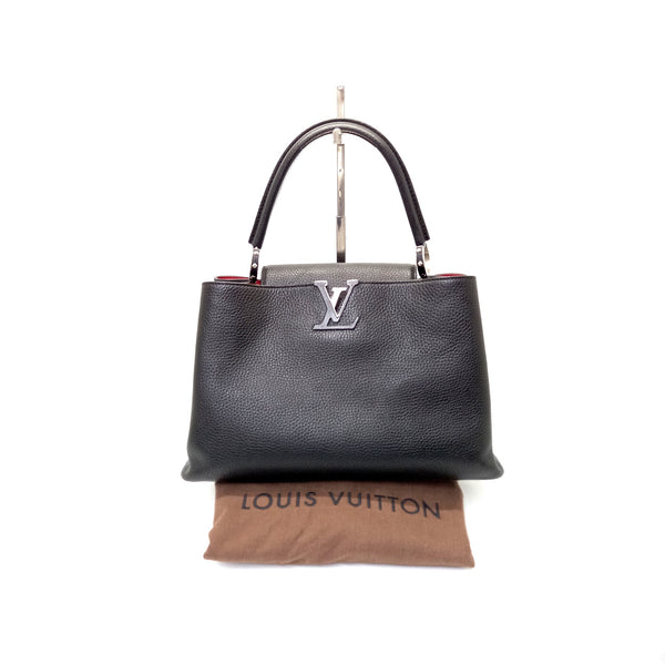 Louis Vuitton Capucines GM Taurillon Leather Shw (Black)