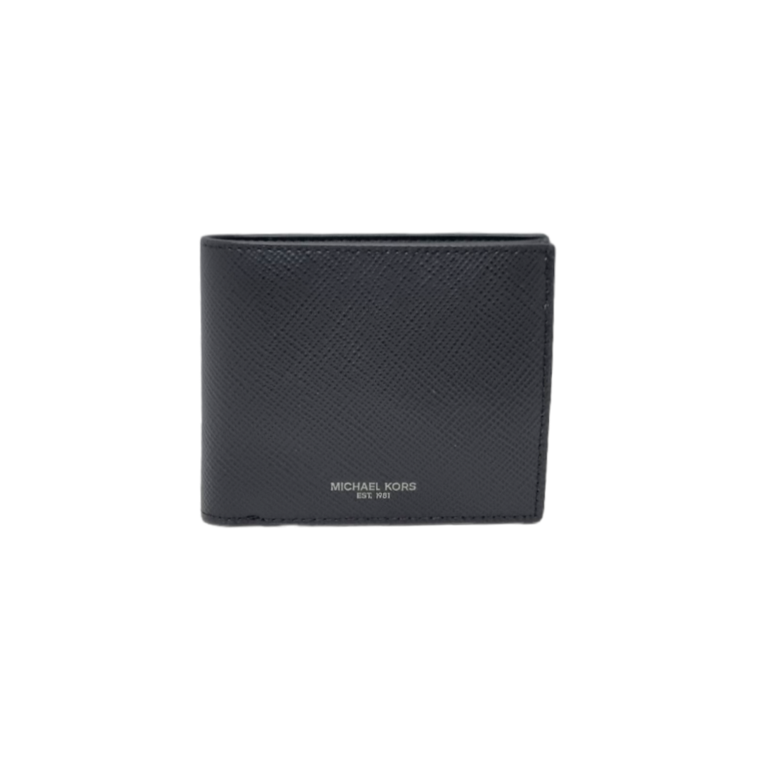 Michael Kors Harrison Bifold Wallet Leather Grain (Black)