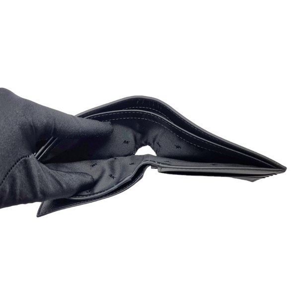 Michael Kors Harrison Bifold Wallet Leather Grain (Black)