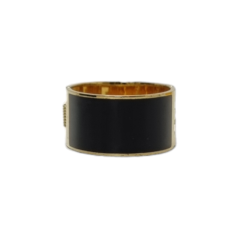 Fendi Enamel Fendista Cuff Bracelet Ghw (Brown/Black)