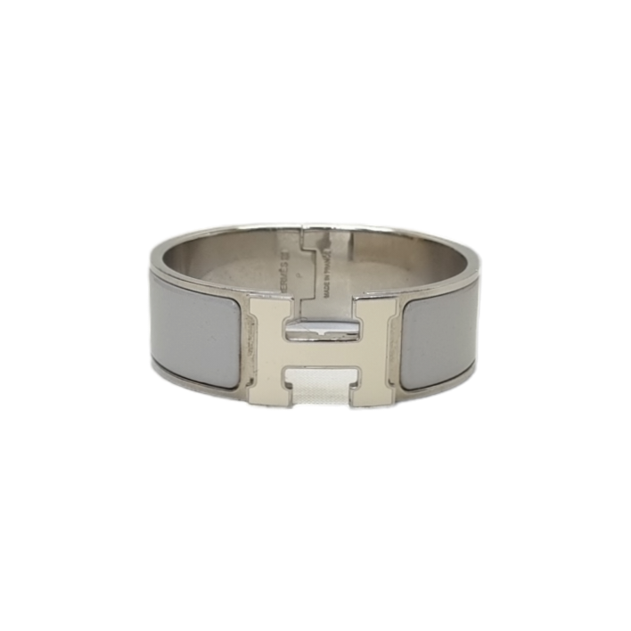 Hermès Jaune Tennis Enamel Clic H Bracelet GM Palladium Hardware Available  For Immediate Sale At Sotheby's