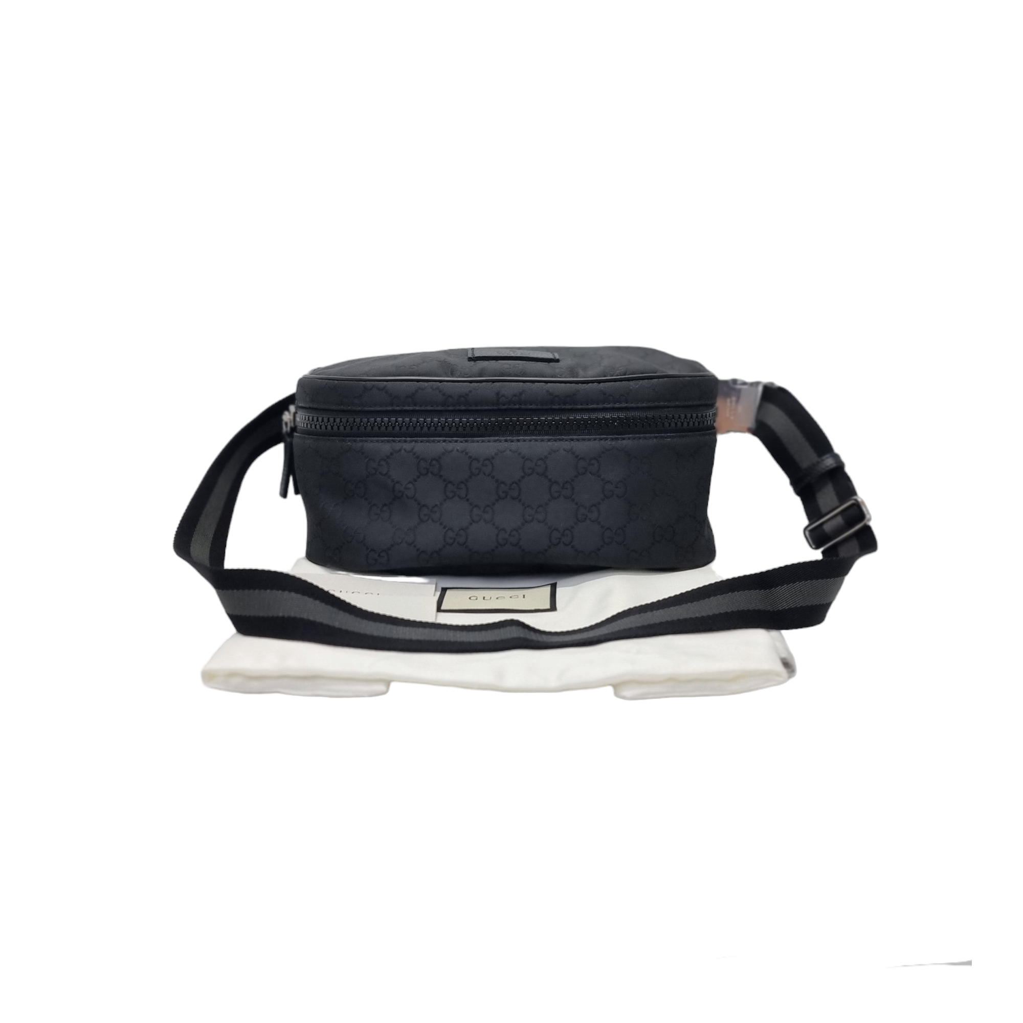 Gucci GG Guccissima Nylon Bumbag Shw Black