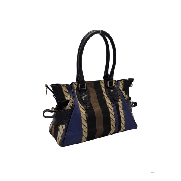 Fendi Du Jour Canvas Shoulder Bag Ghw (Multicolour)