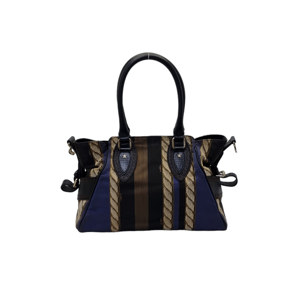 Fendi Du Jour Canvas Shoulder Bag Ghw (Multicolour)